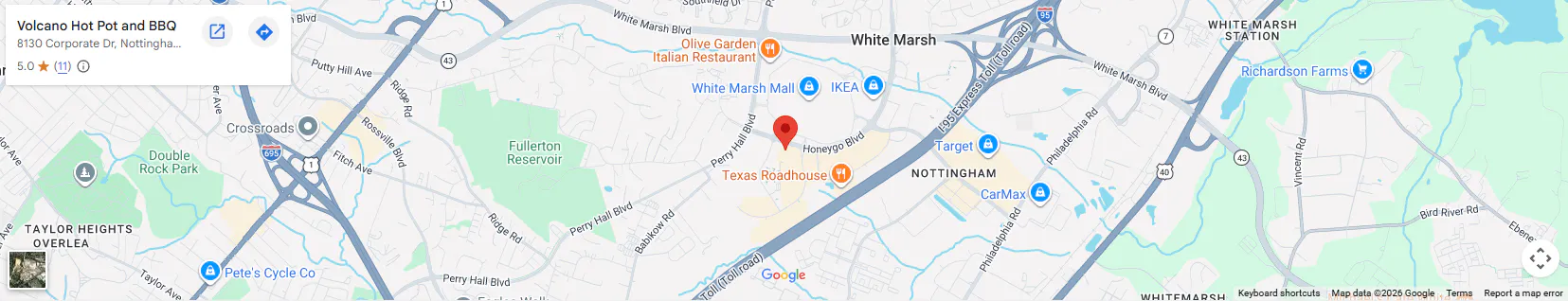 Location 8130 Corporate Dr, Nottingham, MD 21236