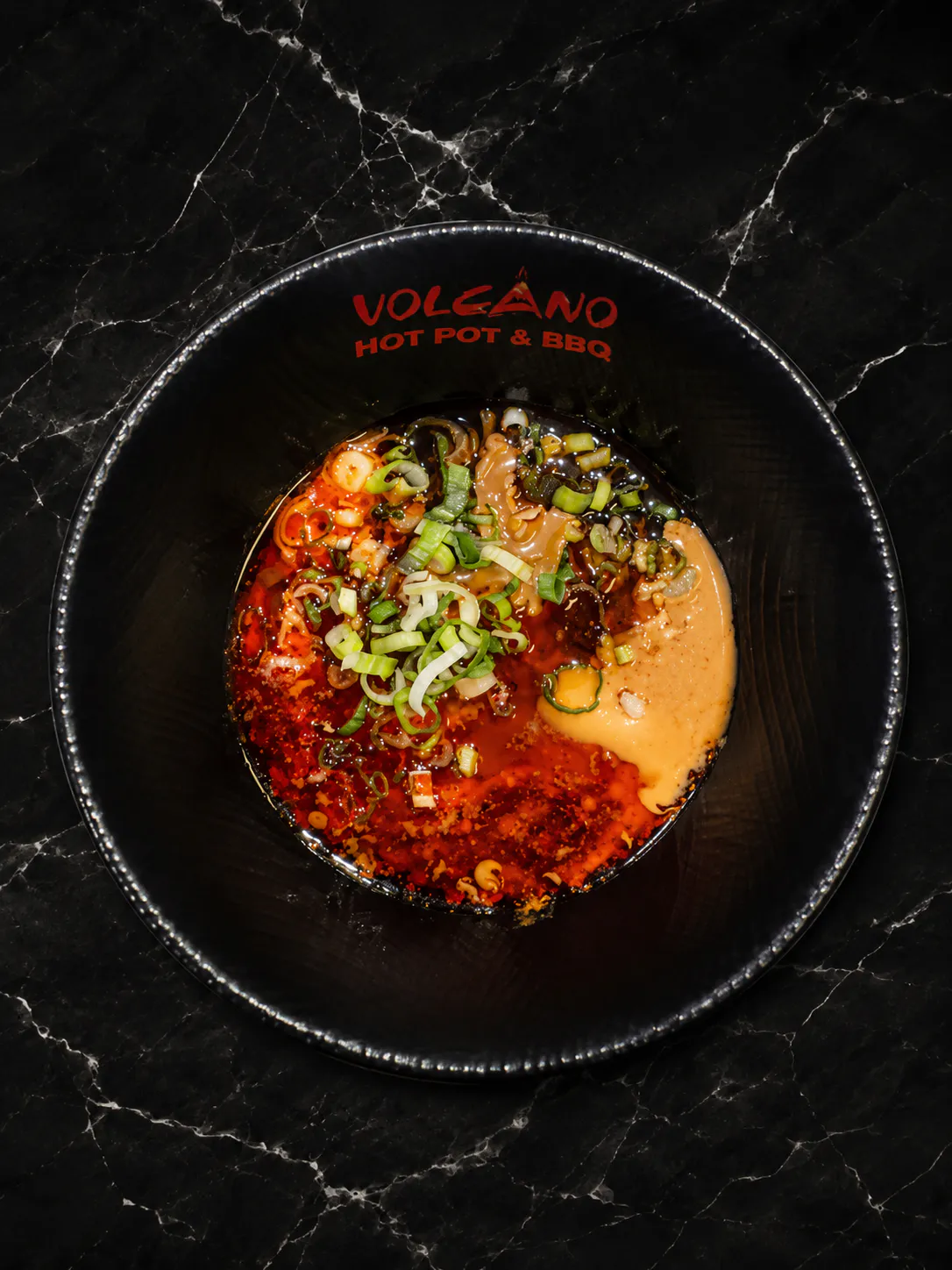 Spicy Sesame Dipping Sauce at Volcano Hot Pot and BBQ, Asian Fusion Restaurant in Nottingham