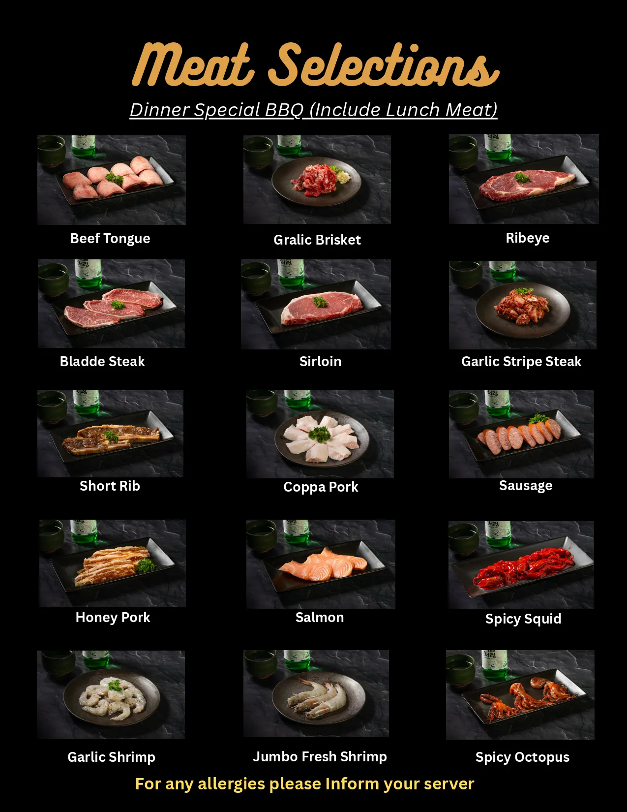 Restaurant menu 5, detailed description provided below